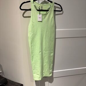 NWT TNA Aritzia body Kaplan Fresh Mint Green Women's racer back dress Size M